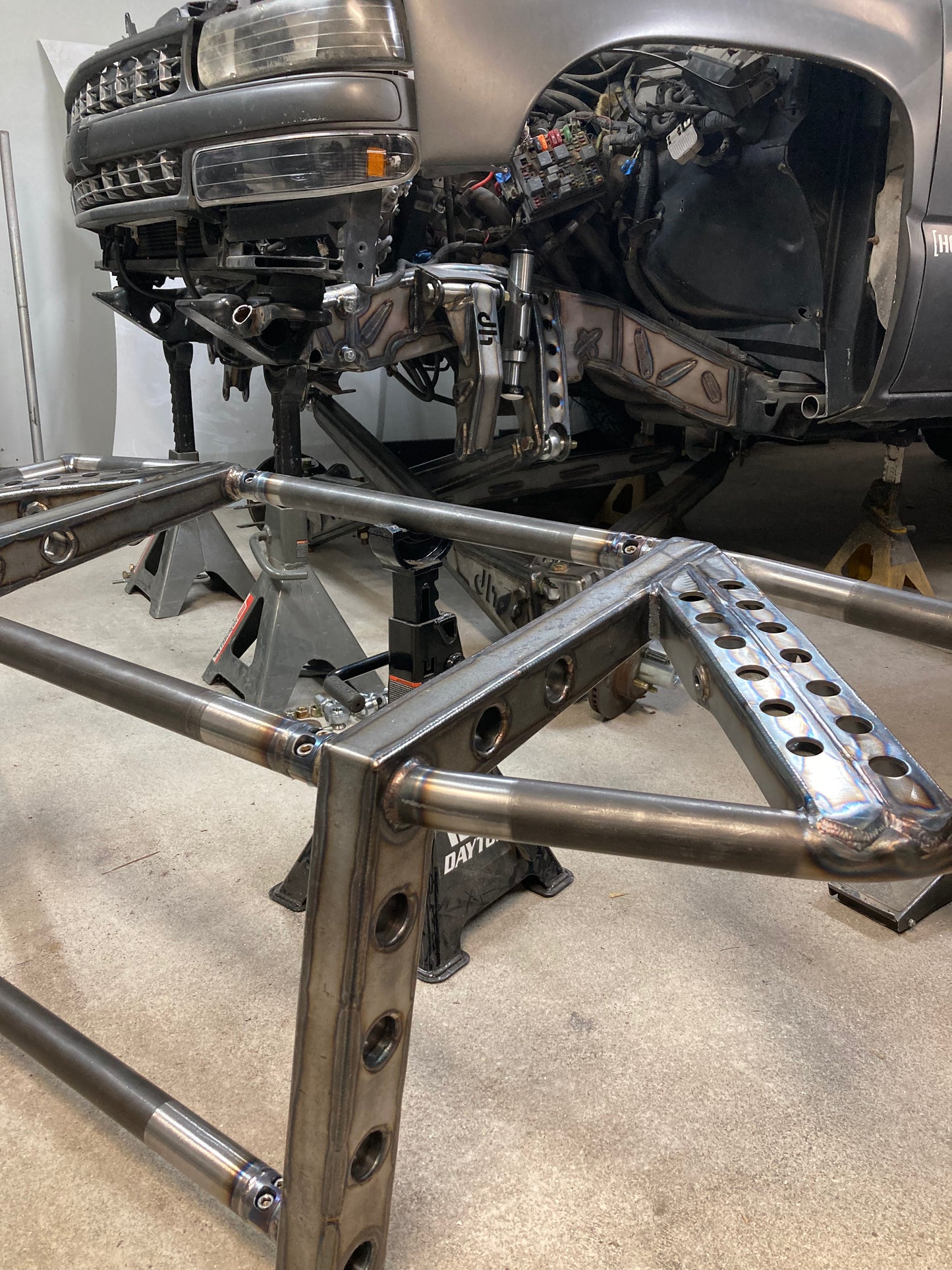 Tig Welded Front Engine Cage Frame Rails (pair)