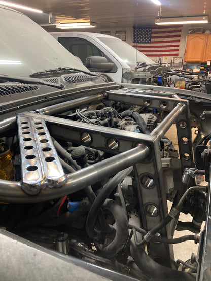 Tig Welded Front Engine Cage Frame Rails (pair)